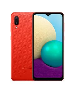 Smartphone Samsung Galaxy A02 32GB 4G Wi-Fi Tela 6.5'' Dual Chip 2GB RAM Câmera Dupla + Selfie 5MP - Vermelho